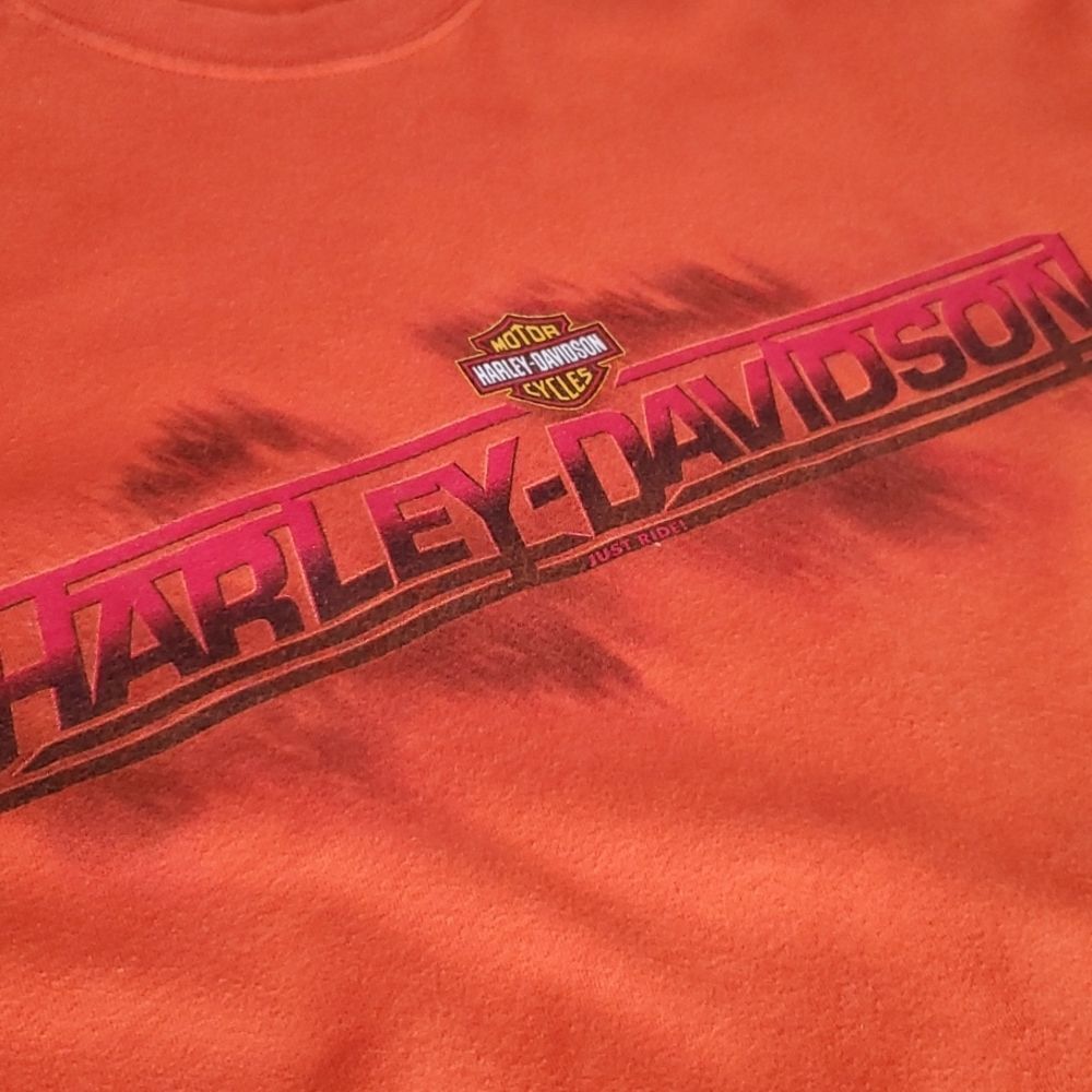 VINTAGE HARLEY DAVIDSON 2001 2003 GRAY ORANGE TSHIRT MUSCLE SHIRT SHIRTS L XL - Picture 12 of 16